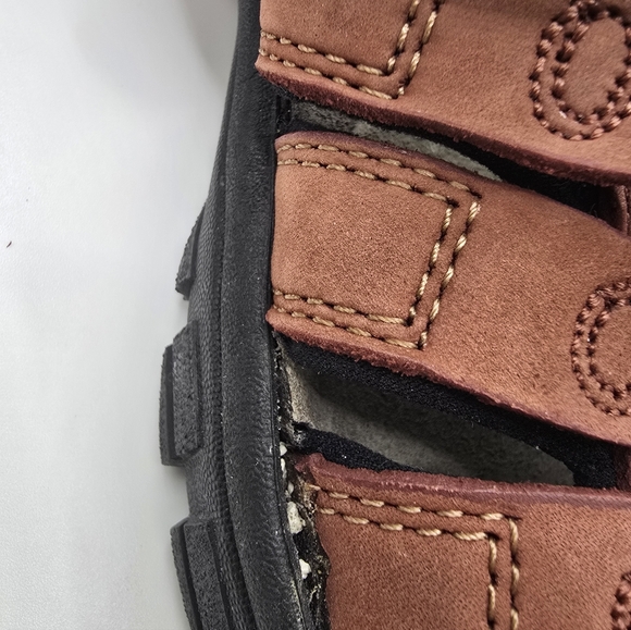 New With Flaws KEEN Brown Leather Hiking Sandals For Ladies. Size 8.5 - Picture 10 of 12